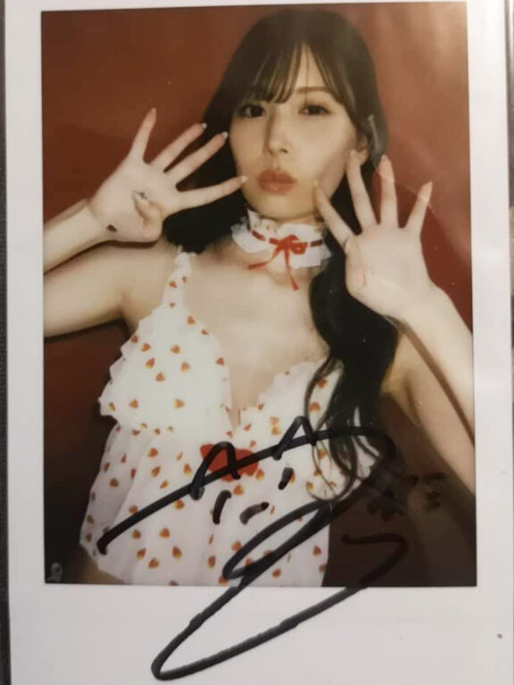 明里つむぎ簽名拍立得 Akari Tsumugi Autographed Cheki Photo TRE2024