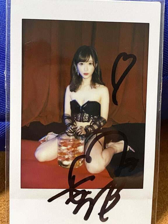 天使もえ簽名拍立得 Moe Amatsuka Autographed Cheki Photo